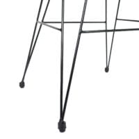 Balkon-Set Rattan 2x Stuhl und Tisch anthrazit