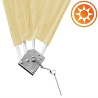 Balkonfächer Balkon Sichtschutz beige