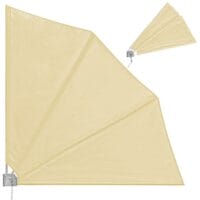 Balkonfächer Balkon Sichtschutz beige
