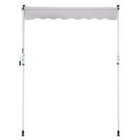 Balkonmarkise Sonnenstore Teleskop 300 x 120cm Grau