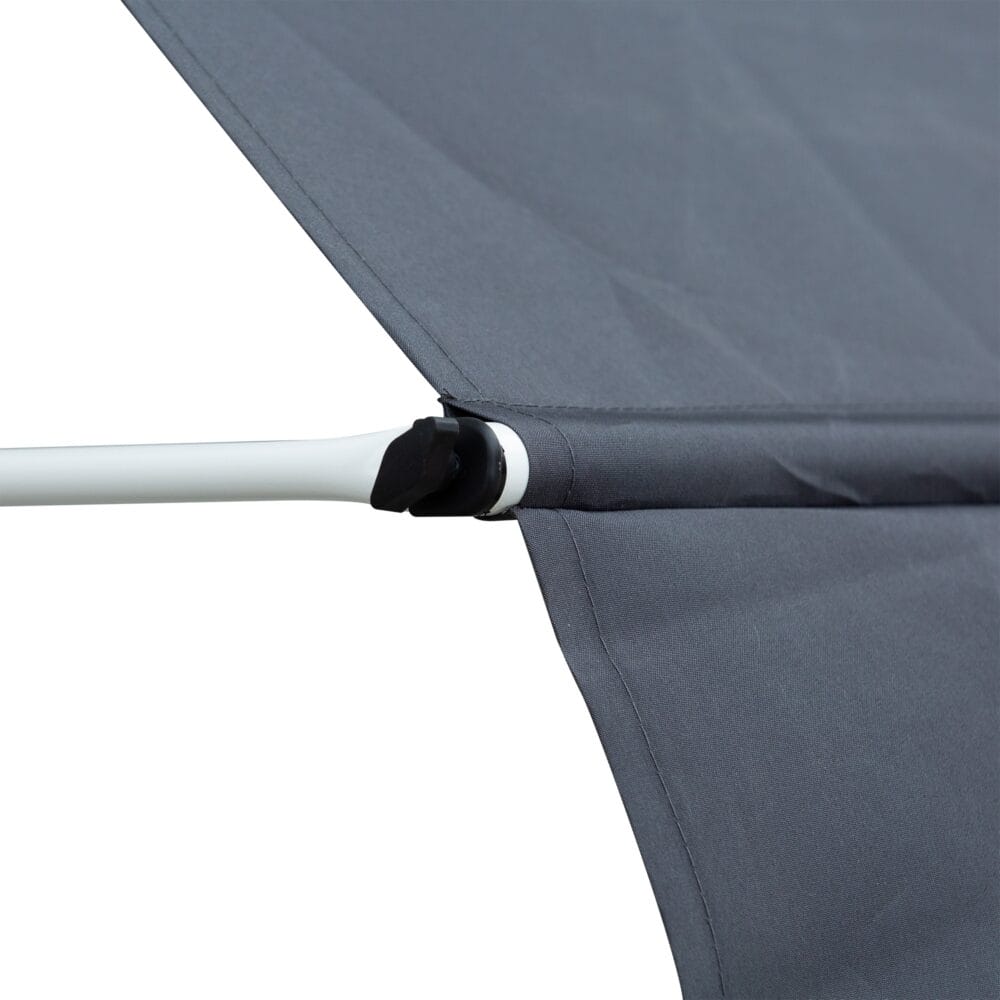 Balkonmarkise Sonnenstore Teleskop 300 x 120cm Grau