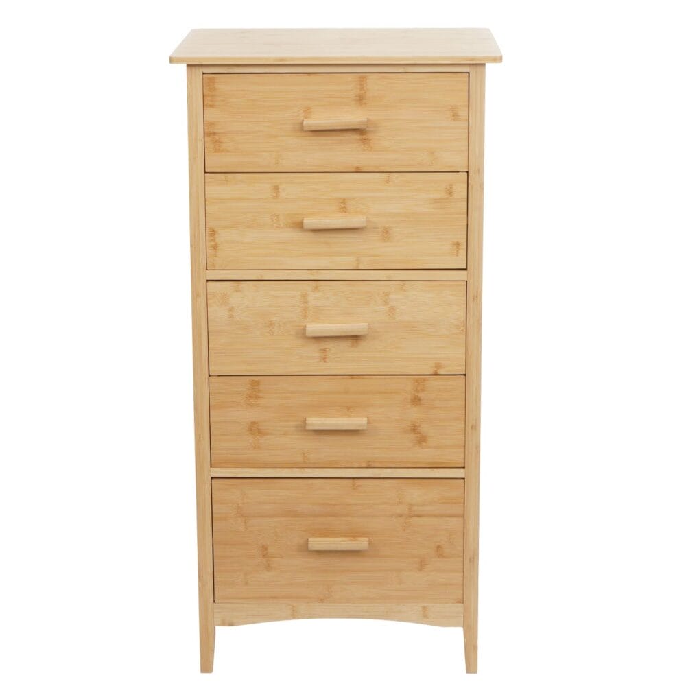 Bambus Kommode Badezimmerschrank Badschrank 100x50x40cm