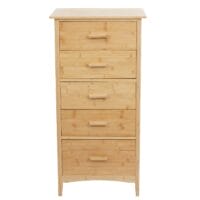 Bambus Kommode Badezimmerschrank Badschrank 100x50x40cm