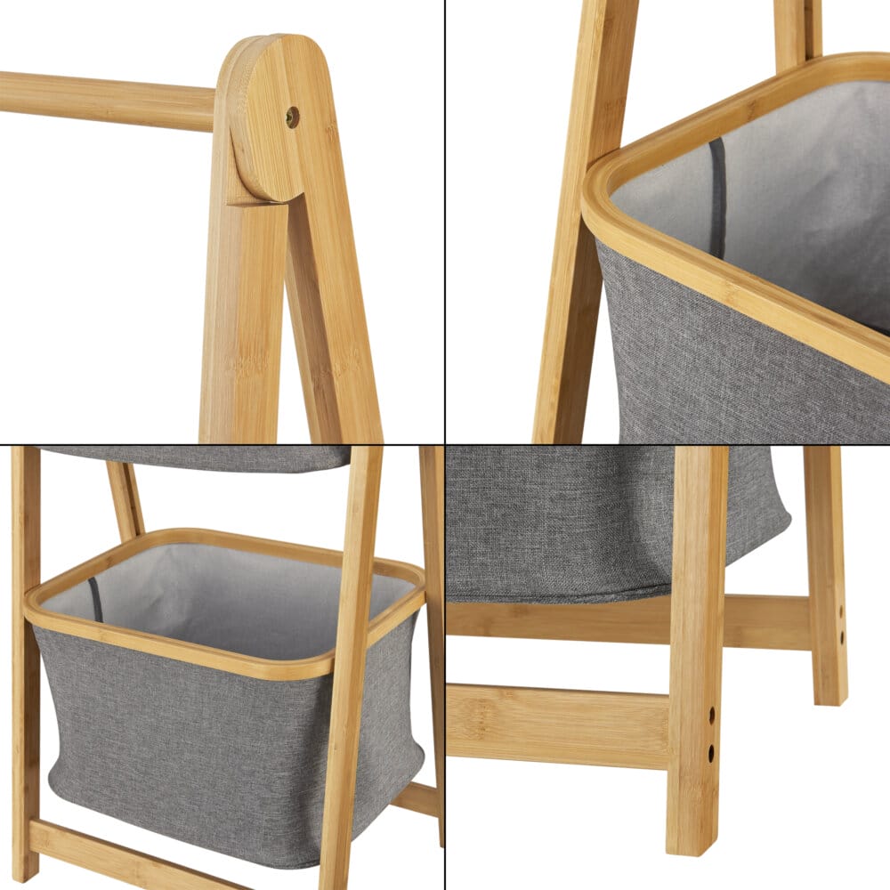 Bambus Leiterregal Värnamo 97x45x36 cm Natur