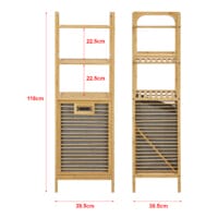 Bambus Wäscheregal Tidaholm 118x39,5x30,5cm