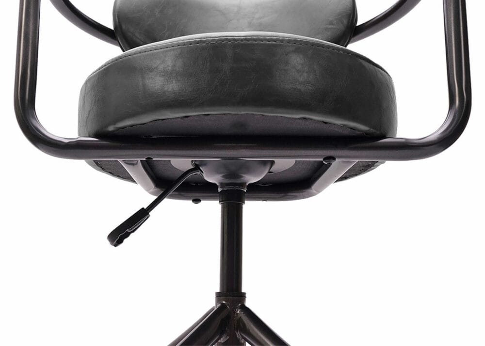Barhocker Industrial Wildleder-Optik vintage grau JAM-H10