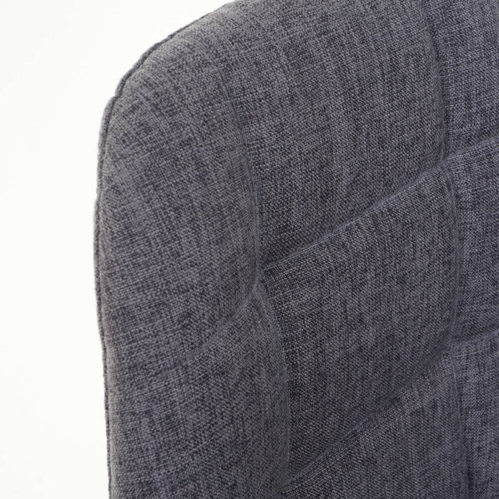 Barhocker Tresenhocker grau Stoff/Textil