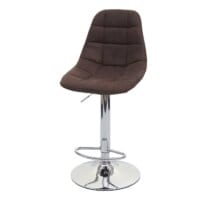 2x Barhocker Tresenhocker vintage dunkelbraun Textil