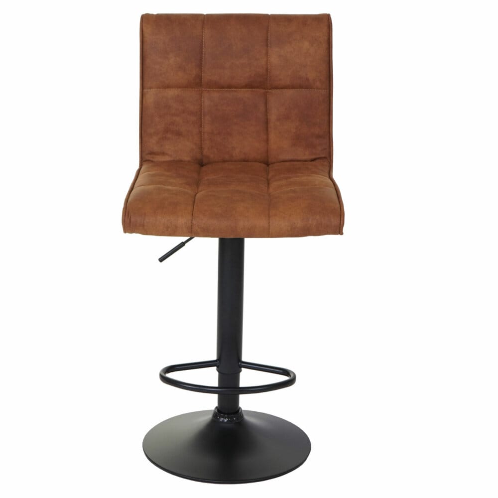 Barhocker Wildlederimitat - vintage hellbraun