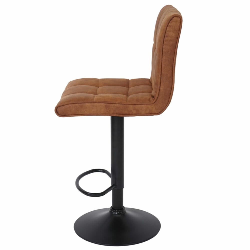 Barhocker Wildlederimitat - vintage hellbraun