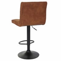 Barhocker Wildlederimitat - vintage hellbraun