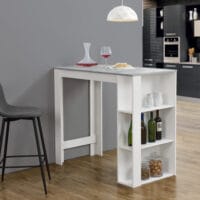 Bartheke Danderyd 120x60x106 cm Weiss/Betonoptik