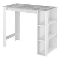 Bartheke Danderyd 120x60x106 cm Weiss/Betonoptik