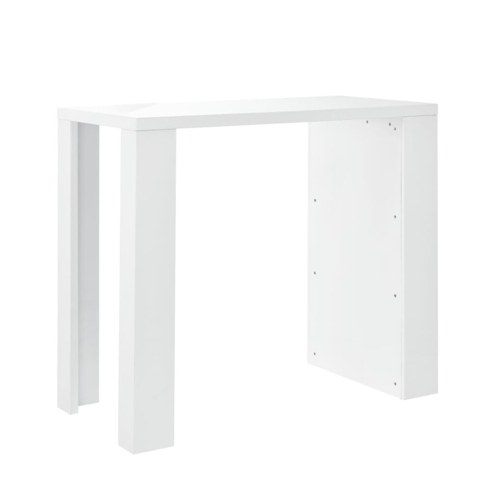 Bartisch Bonn 117 x 57 x 106,5 cm mit 3 Fächern Weiss