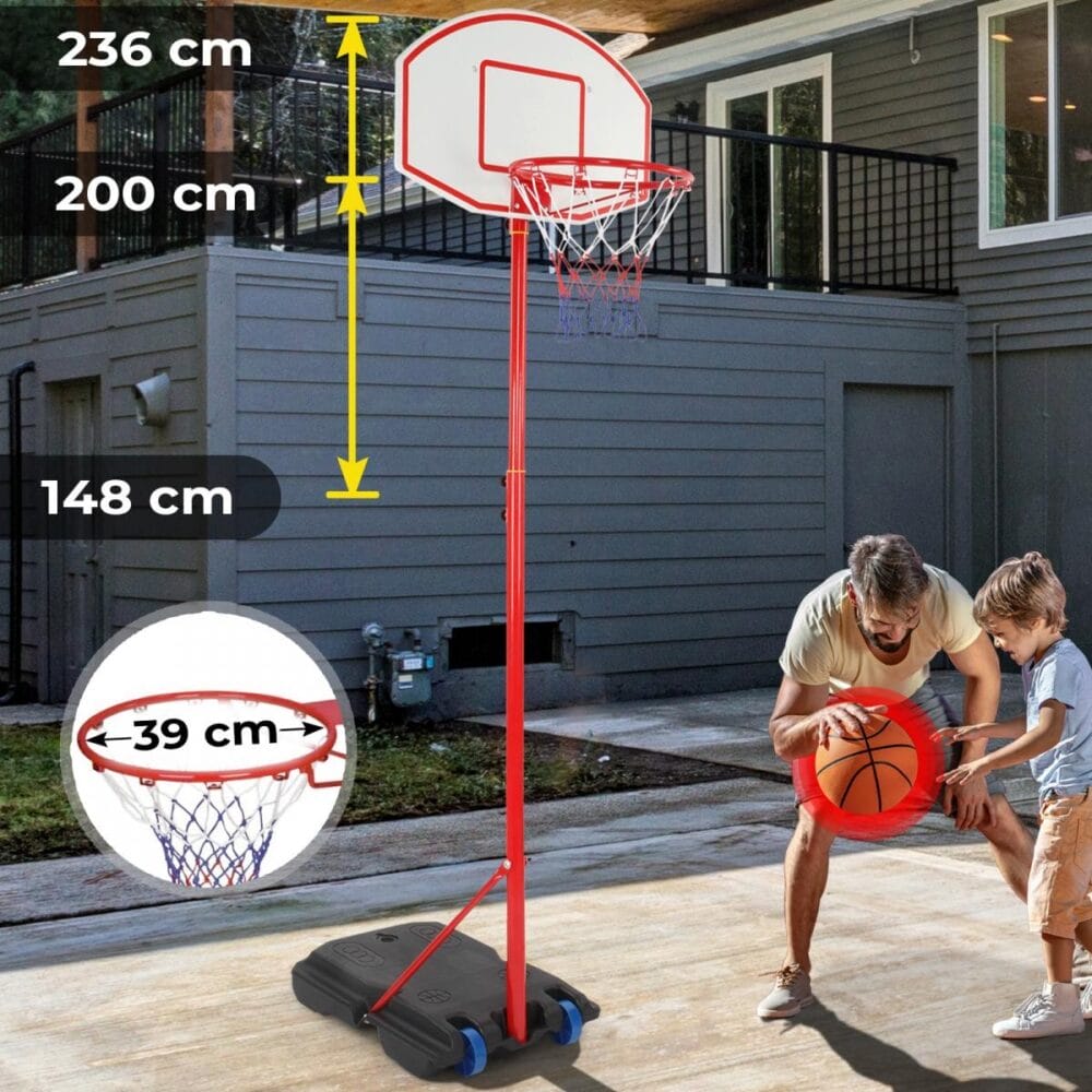 Basketballkorb - Höhenverstellbar Outdoor Indoor