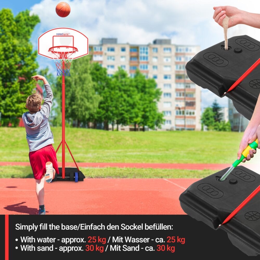 Basketballkorb - Höhenverstellbar Outdoor Indoor