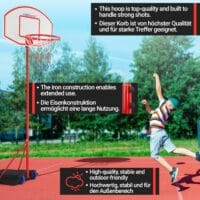 Basketballkorb - Höhenverstellbar Outdoor Indoor