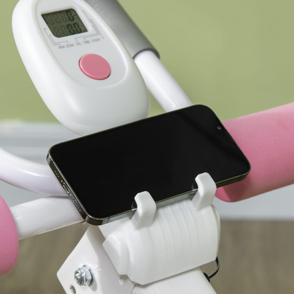 Bauchtrainer Faltbarer AB Trainer Höhenverstellbarer Weiss Rosa
