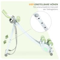Bauchtrainer Faltbarer Bauchmuskeltrainer AB Trainer Weiss Grün