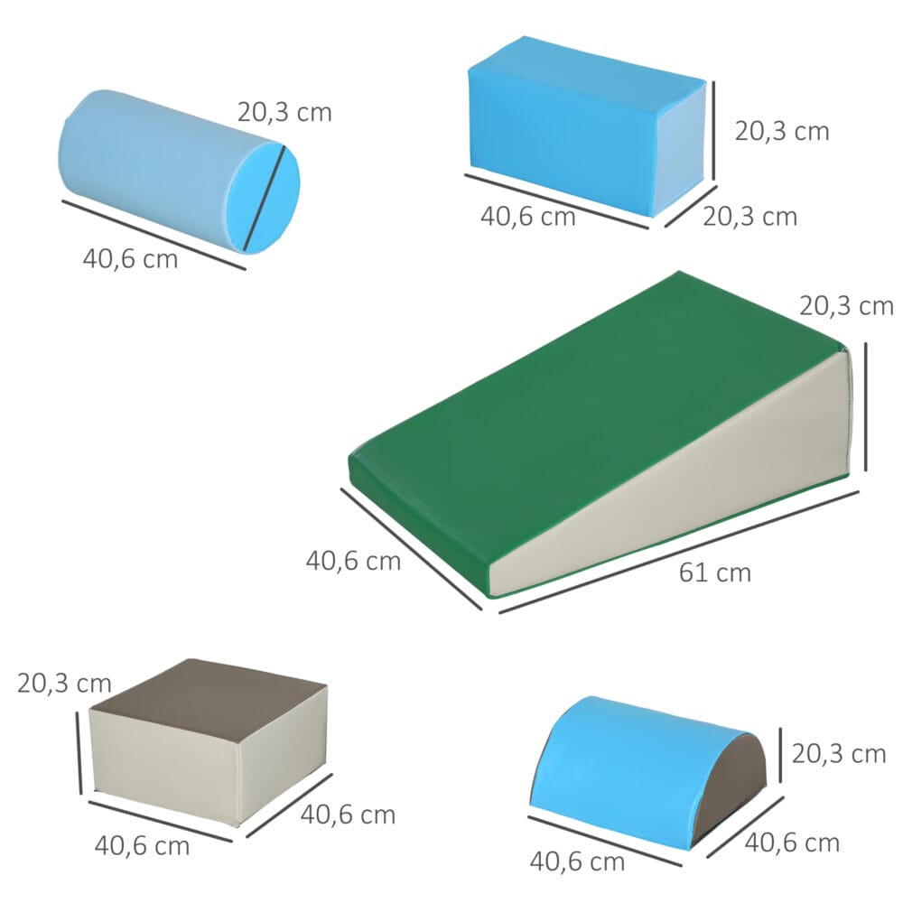 Bauklötze XXL Schaumstoff Bausteine 5er-Set