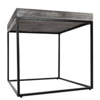 Beistelltisch JAM-K71 Couchtisch FSC Holz Metall 60x60x60cm dunkelgrau