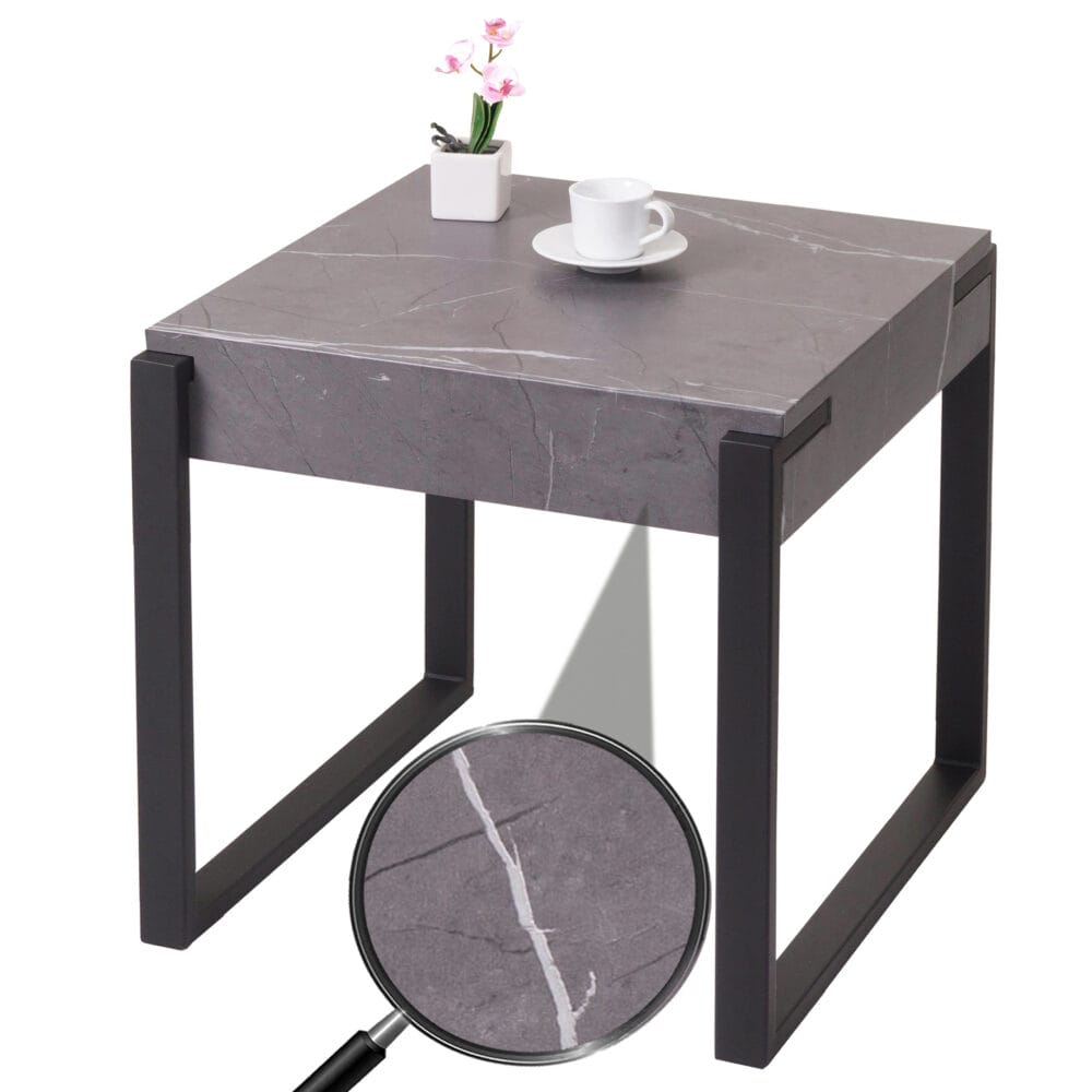 Beistelltisch JAM-L53 Kaffeetisch Nachttisch Metall 51x50x54cm