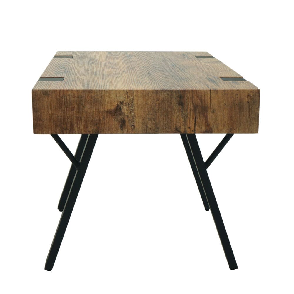 Beistelltisch JAM-L54 Metall 50x50x50cm dunkle Wildeiche