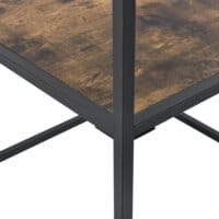 Beistelltisch Lessebo 55x43x43cm Schwarz/Dunkler Holzton