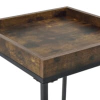 Beistelltisch Mariefred 55x40x40cm mit Ablage Dunkler Holzton
