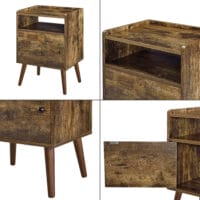 Nachttisch Beistelltisch Olofström 66x45x35cm mit Schrankfach