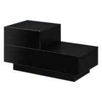 Nachttisch Sebokeng 38x75x35 cm mit Schublade Schwarz