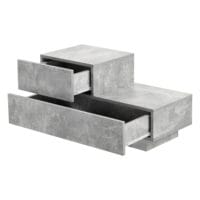 Nachttisch Sebokeng 38x75x35 cm mit Schublade Betonoptik
