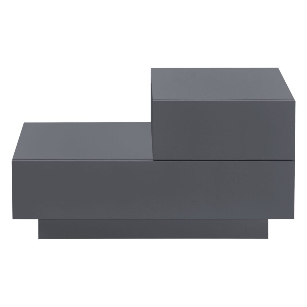 Nachttisch Sebokeng 38x70x35 cm mit Schublade Dunkelgrau