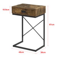 Nachttisch Beistelltisch Marstrand 67x45x30cm