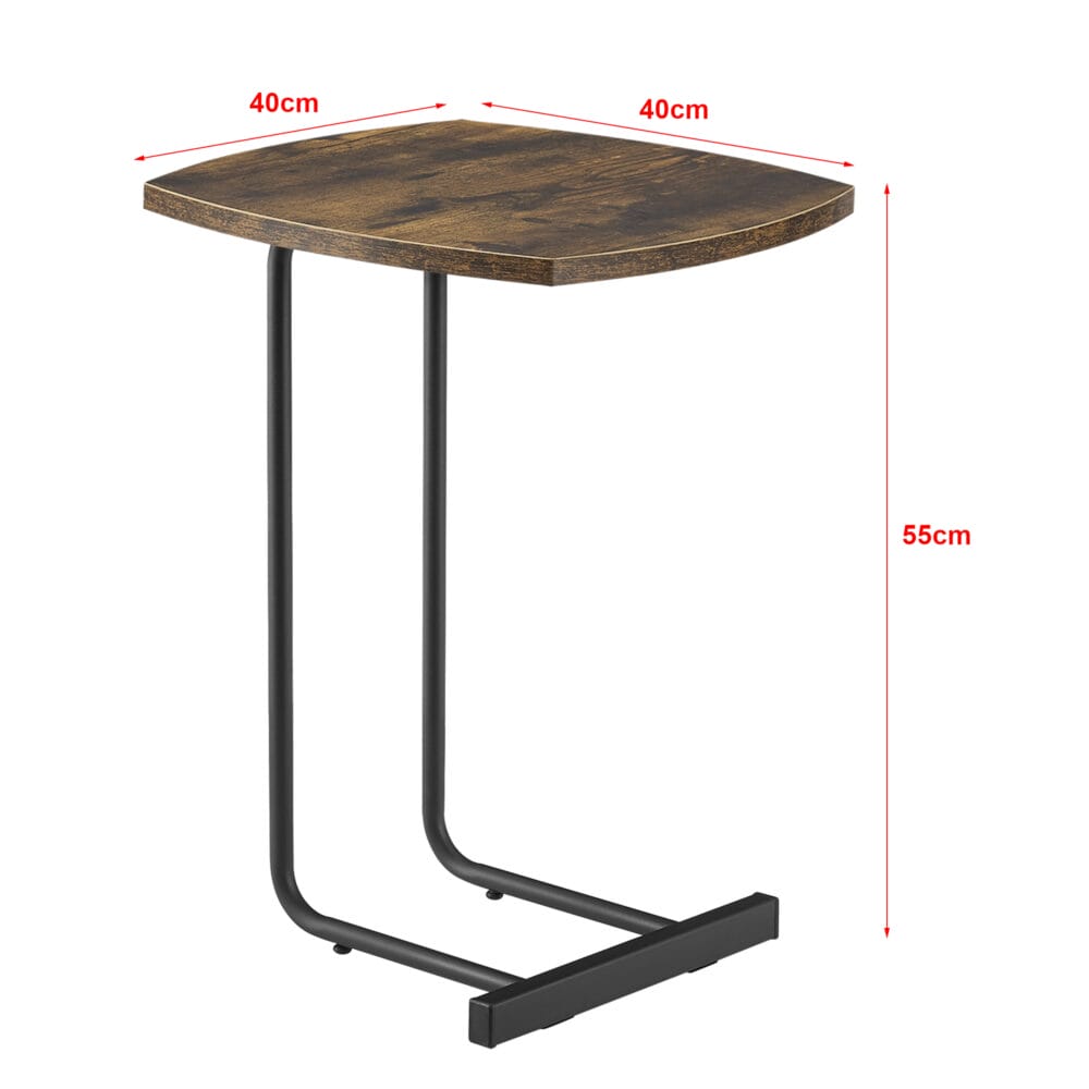 Beistelltisch Kjellerup 55x40x40cm Dunkler Holzton