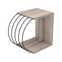 Beistelltisch Vefsn 46x30x42cm Eiche/Schwarz