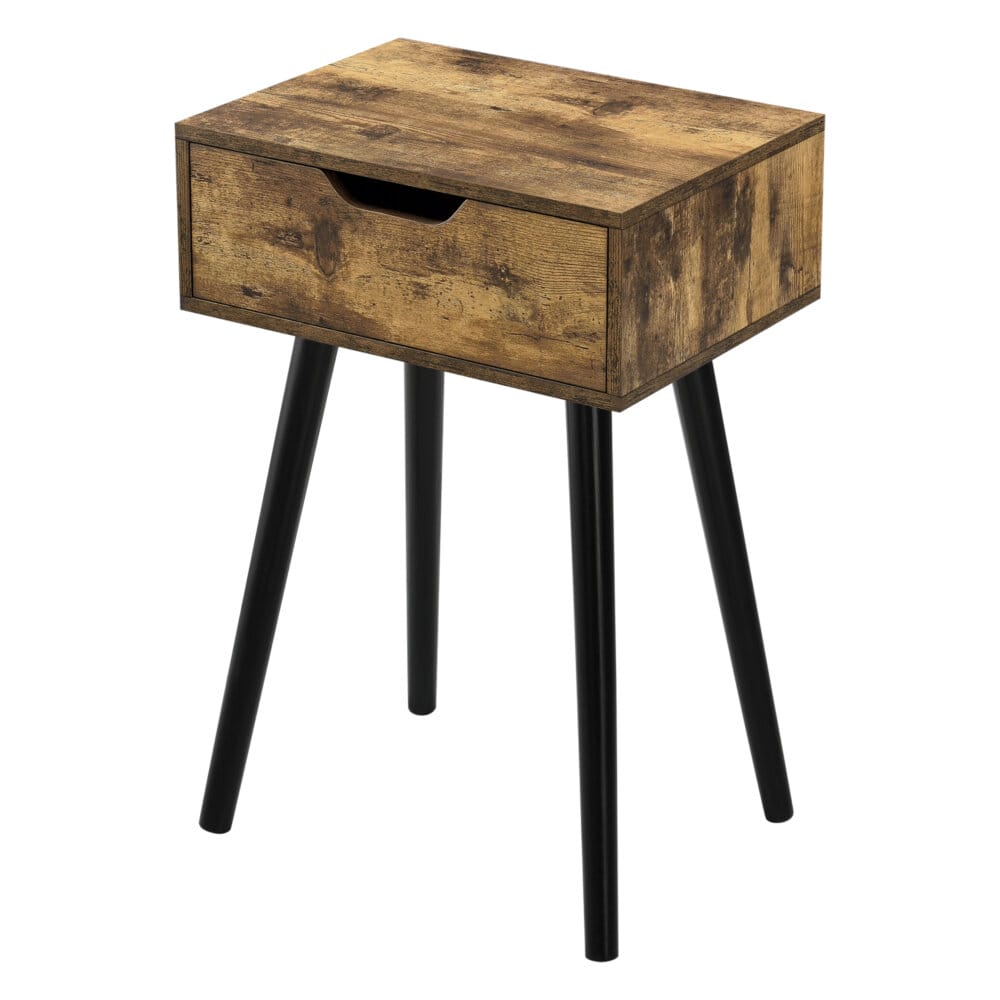 Beistelltisch Östersund 60x40x30 cm mit Schublade Holzoptik dunkel