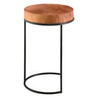 Beistelltisch Rauma Holz Naturbelassen auf Metallgestell HxD 45 x 28cm