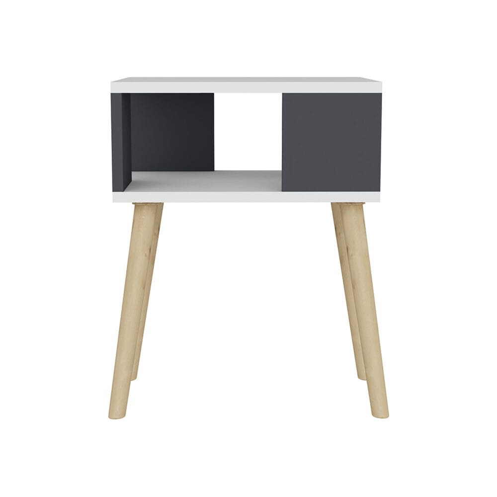 Beistellschrank Lekeberg 60x45x35cm Weiss/Anthrazit