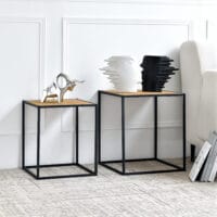 Satztisch Grindavik im 2er Set Holz-Optik