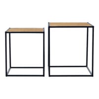 Satztisch Grindavik im 2er Set Holz-Optik