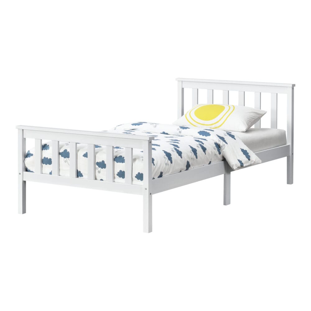 Holzbett Breda 90x200 cm Weiss
