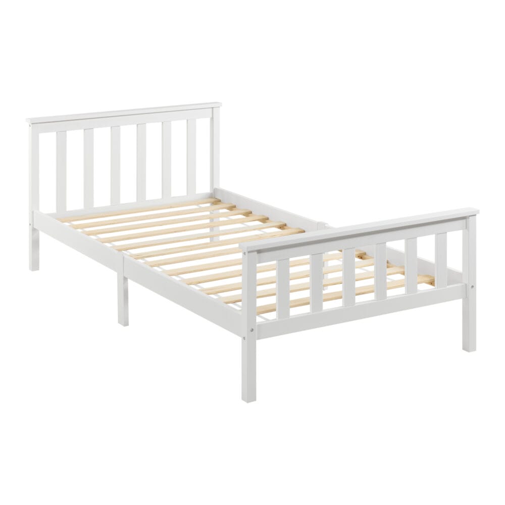 Holzbett Breda 90x200 cm Weiss