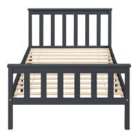 Holzbett Breda 120x200 cm Grau