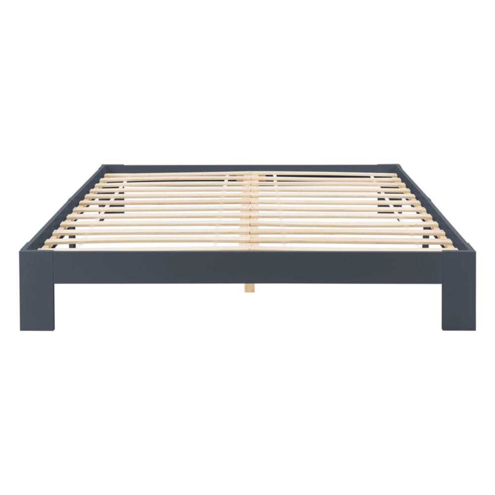 Holzbett Raisio 140x200 cm mit Lattenrost Grau