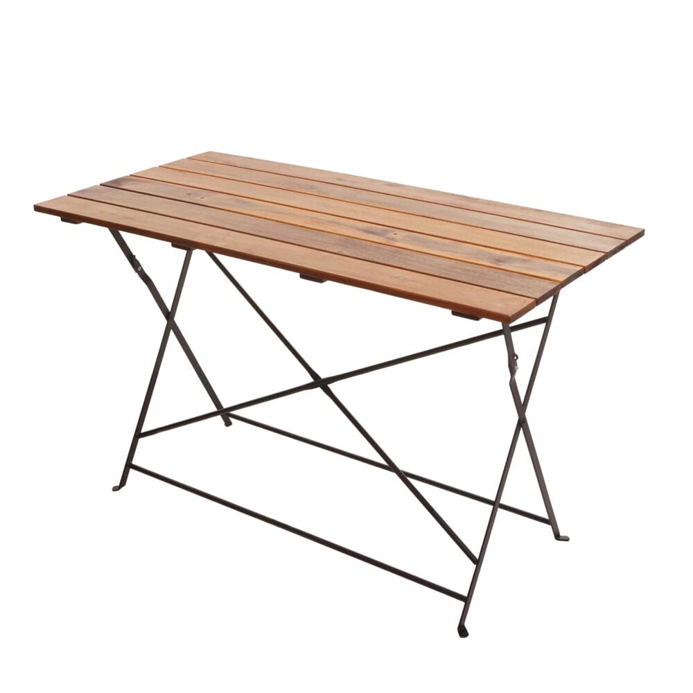 Biergartentisch Klapptisch Gartentisch Gastronomie Akazie 120x60cm braun