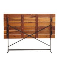 Biergartentisch Klapptisch Gartentisch Gastronomie Akazie 120x60cm braun