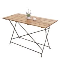 Biergartentisch Klapptisch Gartentisch Gastronomie Akazie 120x60cm natur