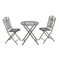 Bistro Set Biella 3-tlg. Dunkelgrün