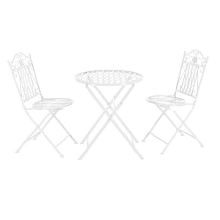 Bistro Set Biella 3-tlg. Weiss